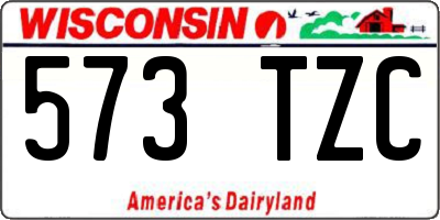 WI license plate 573TZC