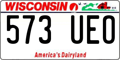 WI license plate 573UEO