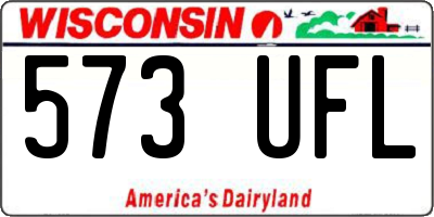WI license plate 573UFL