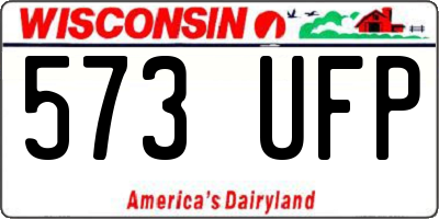 WI license plate 573UFP