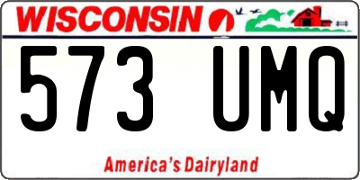 WI license plate 573UMQ
