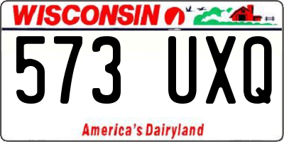 WI license plate 573UXQ