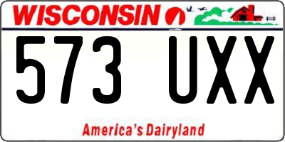 WI license plate 573UXX