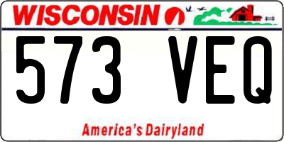 WI license plate 573VEQ