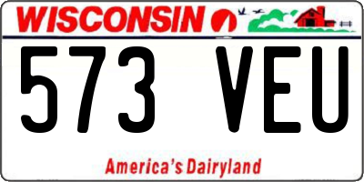 WI license plate 573VEU