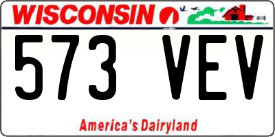 WI license plate 573VEV