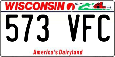 WI license plate 573VFC