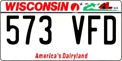 WI license plate 573VFD