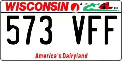 WI license plate 573VFF