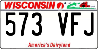 WI license plate 573VFJ