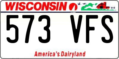 WI license plate 573VFS
