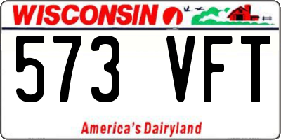WI license plate 573VFT
