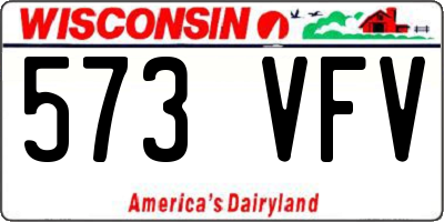 WI license plate 573VFV