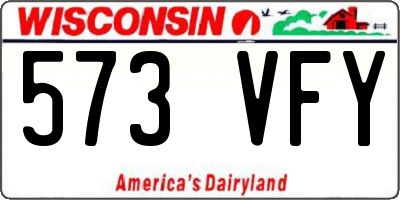 WI license plate 573VFY