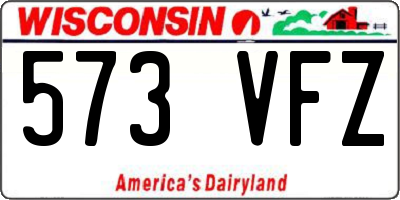 WI license plate 573VFZ