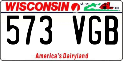 WI license plate 573VGB