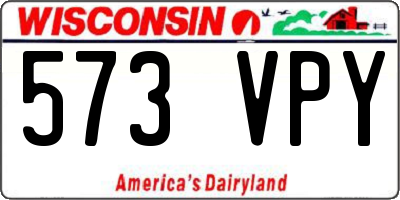 WI license plate 573VPY