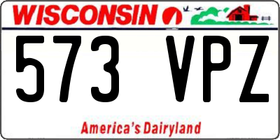WI license plate 573VPZ
