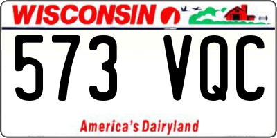 WI license plate 573VQC