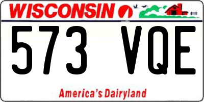 WI license plate 573VQE