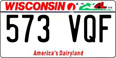 WI license plate 573VQF