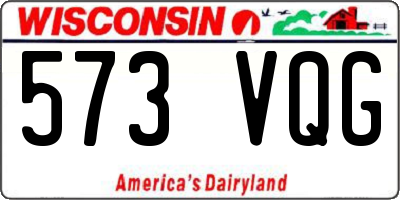 WI license plate 573VQG