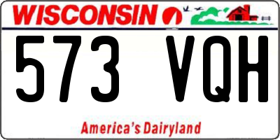 WI license plate 573VQH