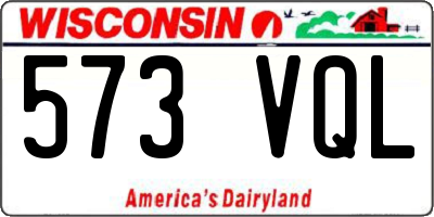 WI license plate 573VQL