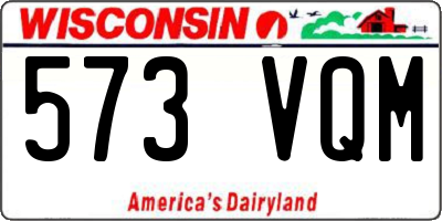 WI license plate 573VQM