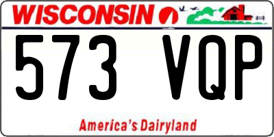 WI license plate 573VQP