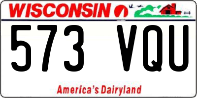 WI license plate 573VQU