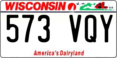 WI license plate 573VQY