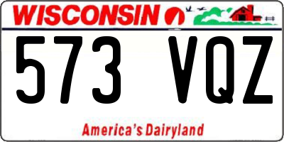 WI license plate 573VQZ