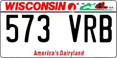 WI license plate 573VRB