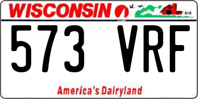 WI license plate 573VRF