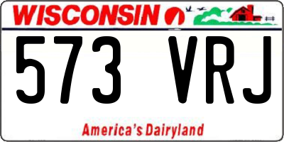 WI license plate 573VRJ
