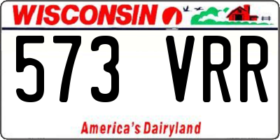 WI license plate 573VRR