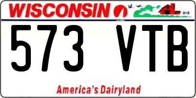 WI license plate 573VTB