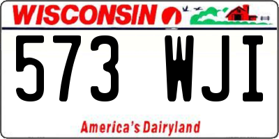 WI license plate 573WJI