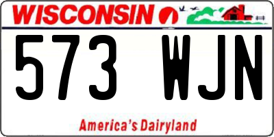 WI license plate 573WJN