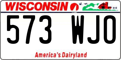 WI license plate 573WJO