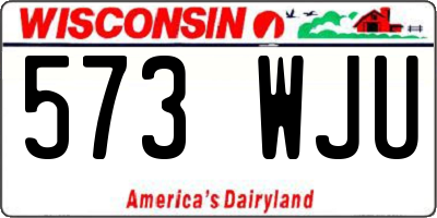WI license plate 573WJU