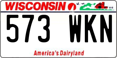 WI license plate 573WKN