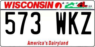 WI license plate 573WKZ