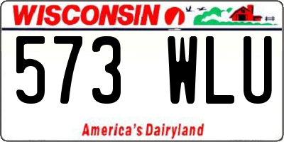 WI license plate 573WLU