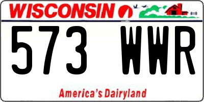 WI license plate 573WWR