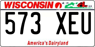 WI license plate 573XEU