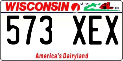 WI license plate 573XEX
