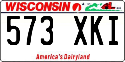 WI license plate 573XKI