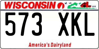 WI license plate 573XKL